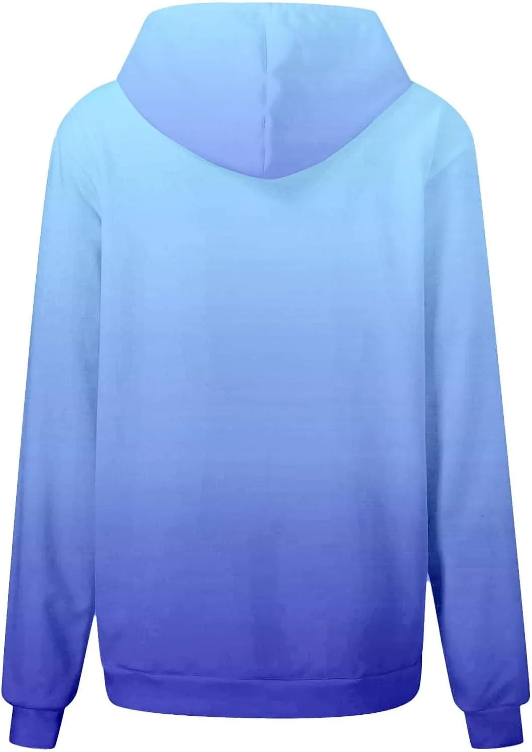 Cute Hoodies for Teen Girls Trendy Preppy Hooded Sweatshirts Oversized Long Sleeve Shirts Gradient Clothes for Girls