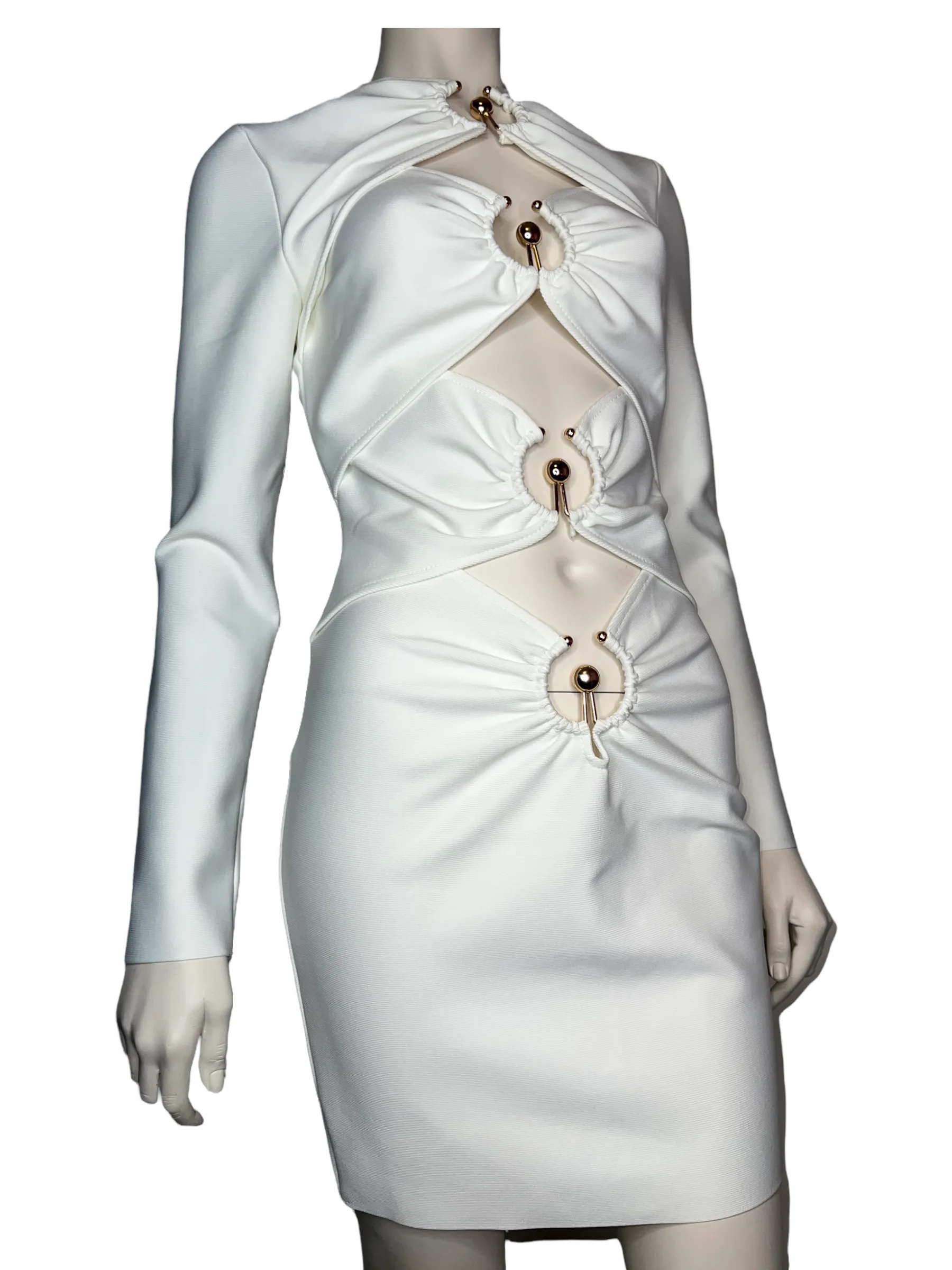 Elegant Hollow Bandage Dress