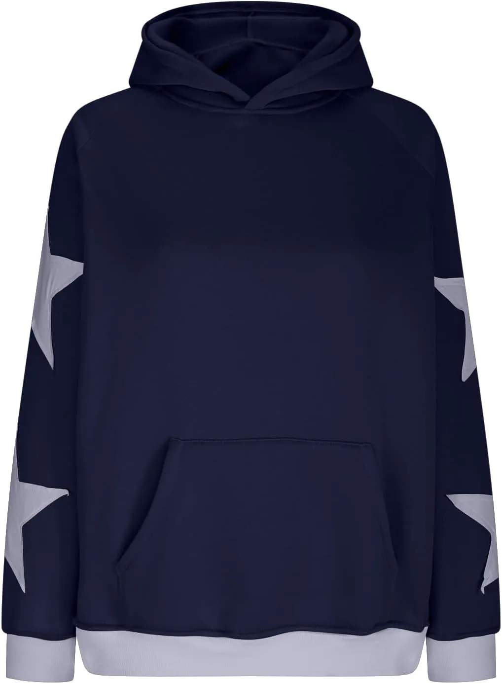 Embroidery Hoodies Women Cute Bowknot Graphic Preppy Pullover for Teen Girl Oversized Long Sleeve Hood Sweatshirt