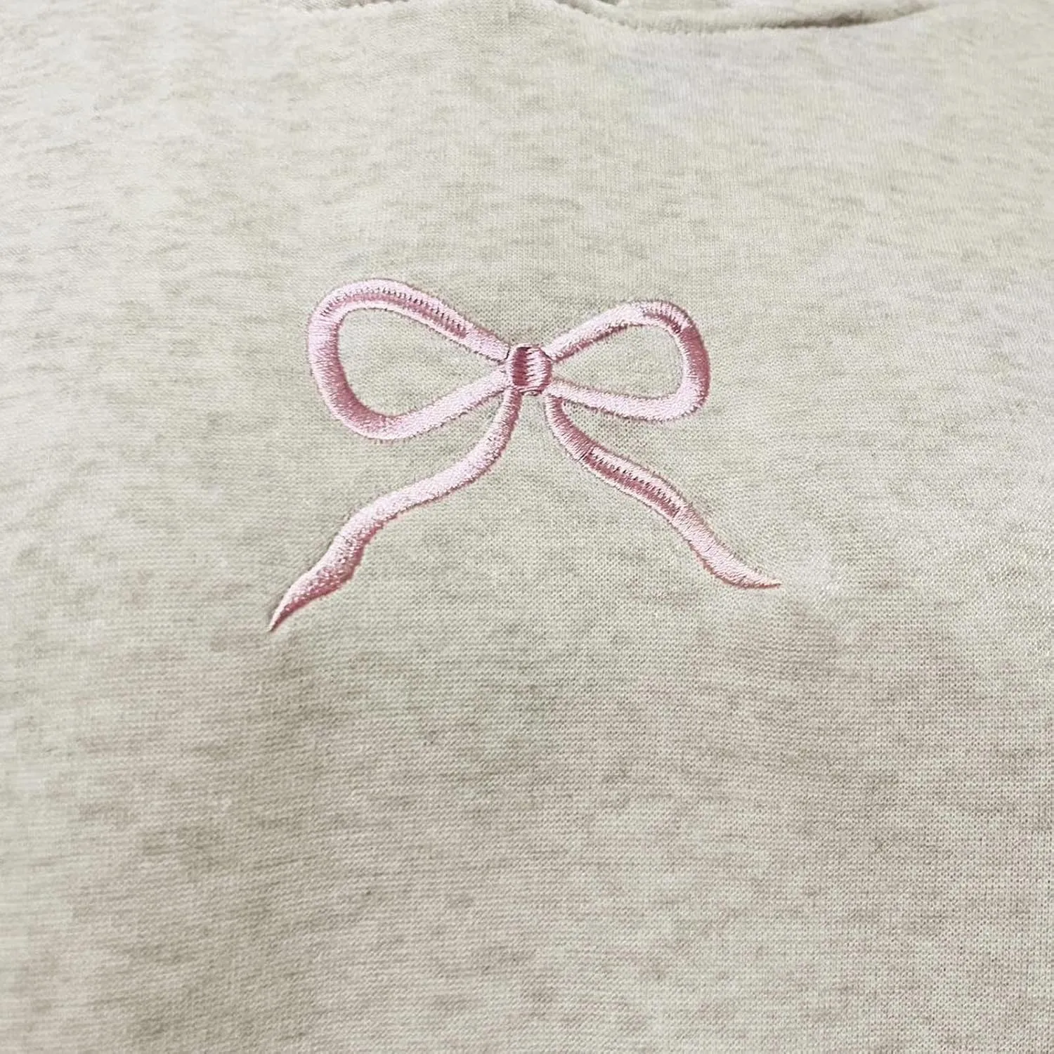Embroidery Hoodies Women Cute Bowknot Graphic Preppy Pullover for Teen Girl Oversized Long Sleeve Hood Sweatshirt