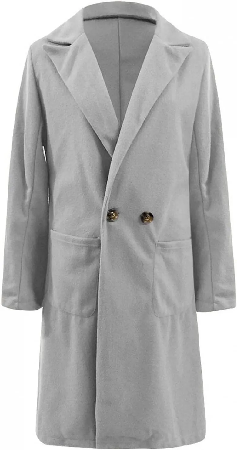 Febecool Coats For Women Lapel Collar Jacket Bomber Jacket Warm Coat Blazer Jackets Sweater Coat Button Slim Jacket