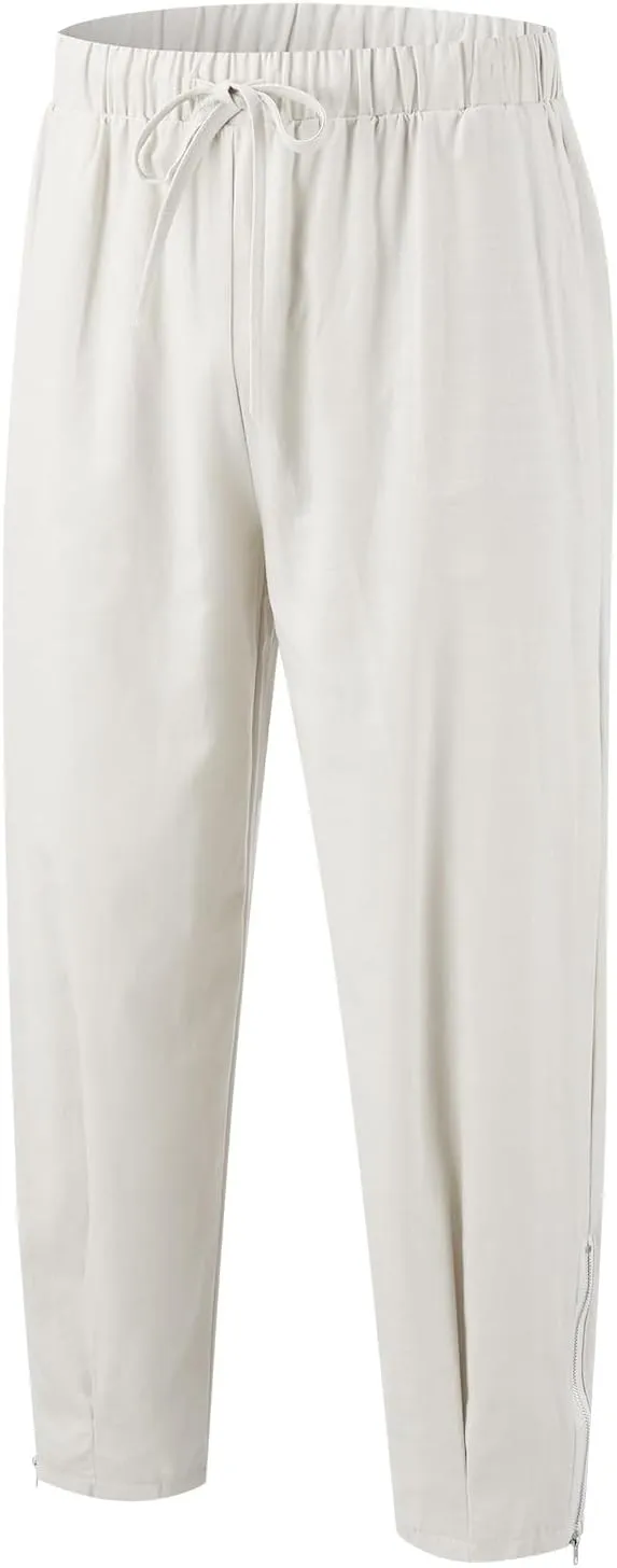 GIERIDUC Mens Heavyweight Fleece Sweatpants Dress Pants for Muscular Legs Pajama Pants for Tall Guys Athletic Outfits for Men