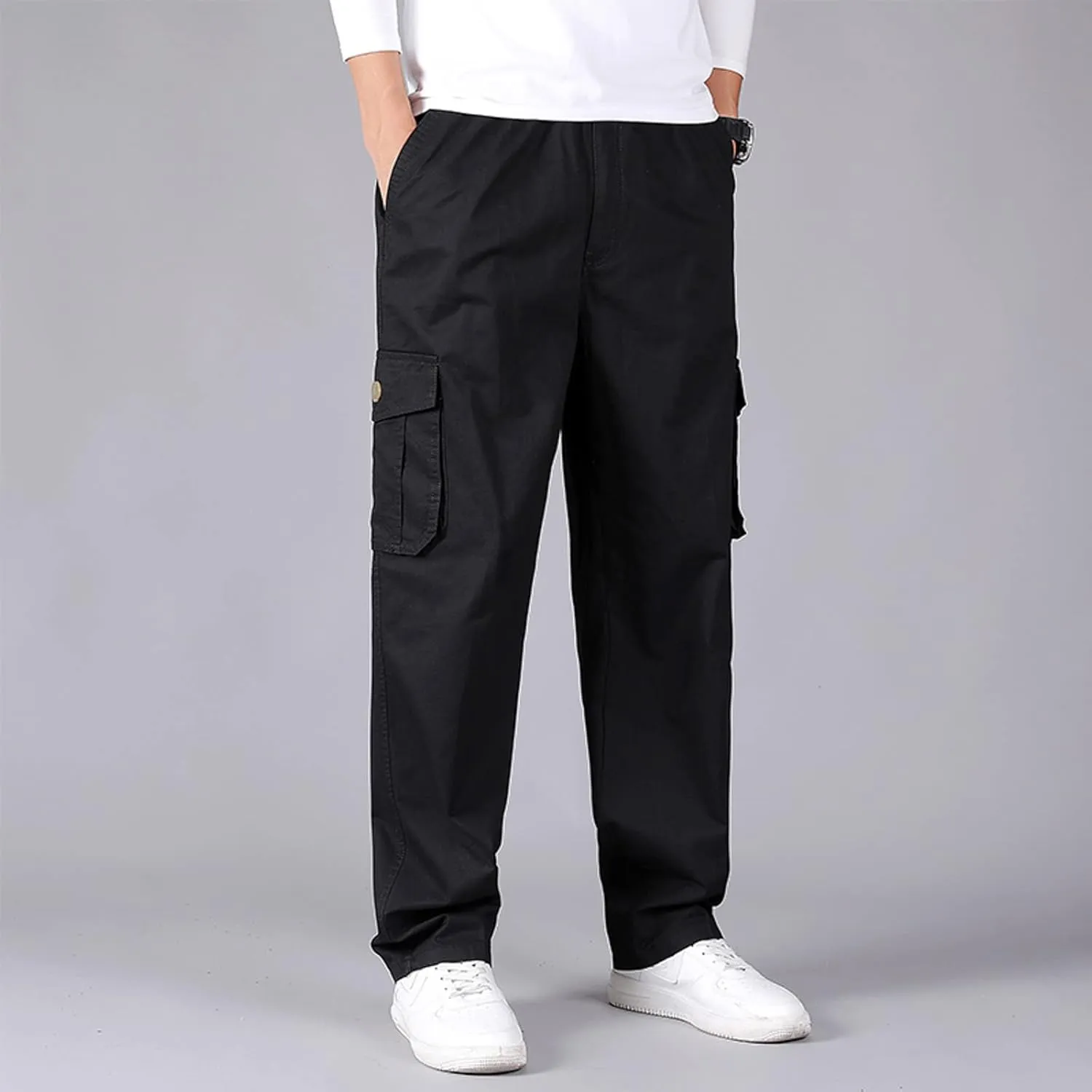 GIERIDUC Plaid Dress Pants for Men's Mens Work Trousers with Knee Pads Best Workout Pants for Men Corduroy Men's Pants Slim