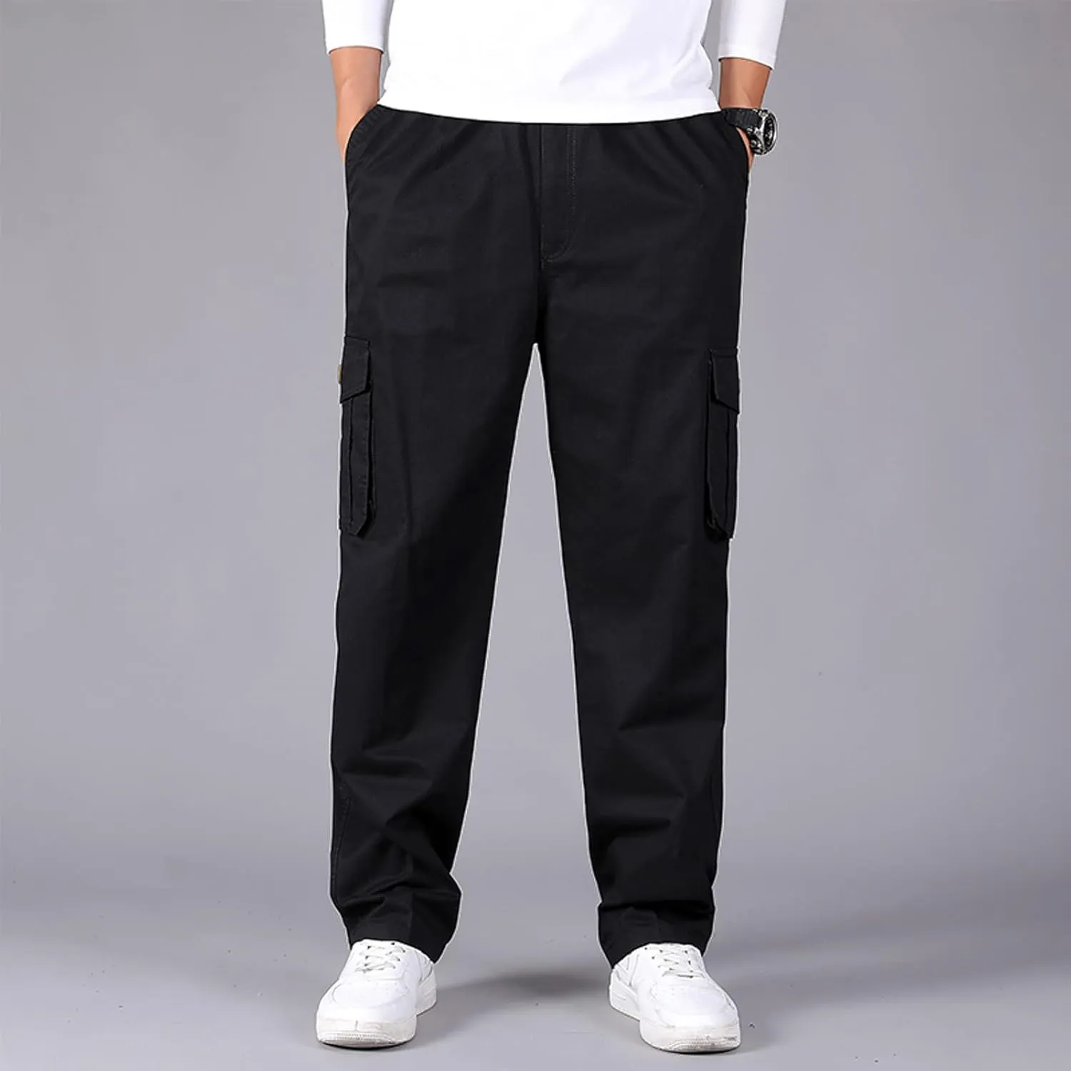 GIERIDUC Plaid Dress Pants for Men's Mens Work Trousers with Knee Pads Best Workout Pants for Men Corduroy Men's Pants Slim
