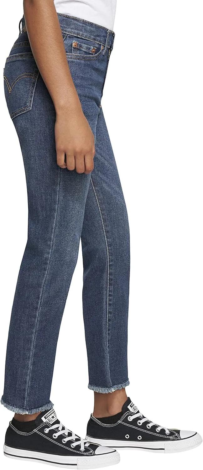 Girls' High Rise Straight Fit Jeans