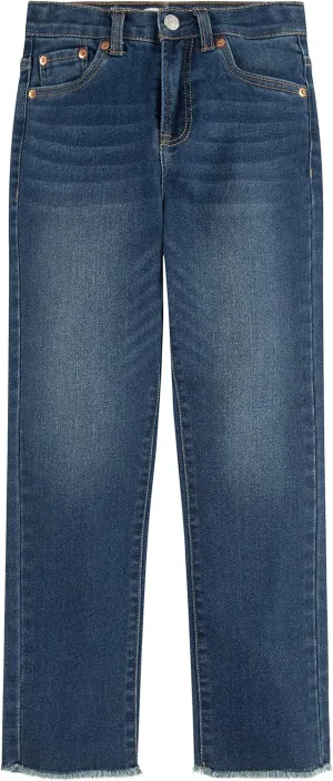 Girls' High Rise Straight Fit Jeans