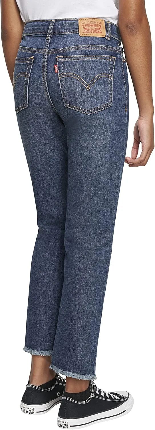 Girls' High Rise Straight Fit Jeans