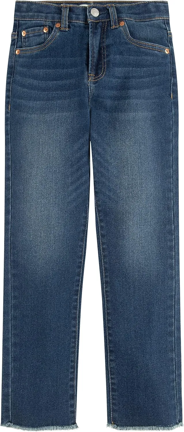 Girls' High Rise Straight Fit Jeans