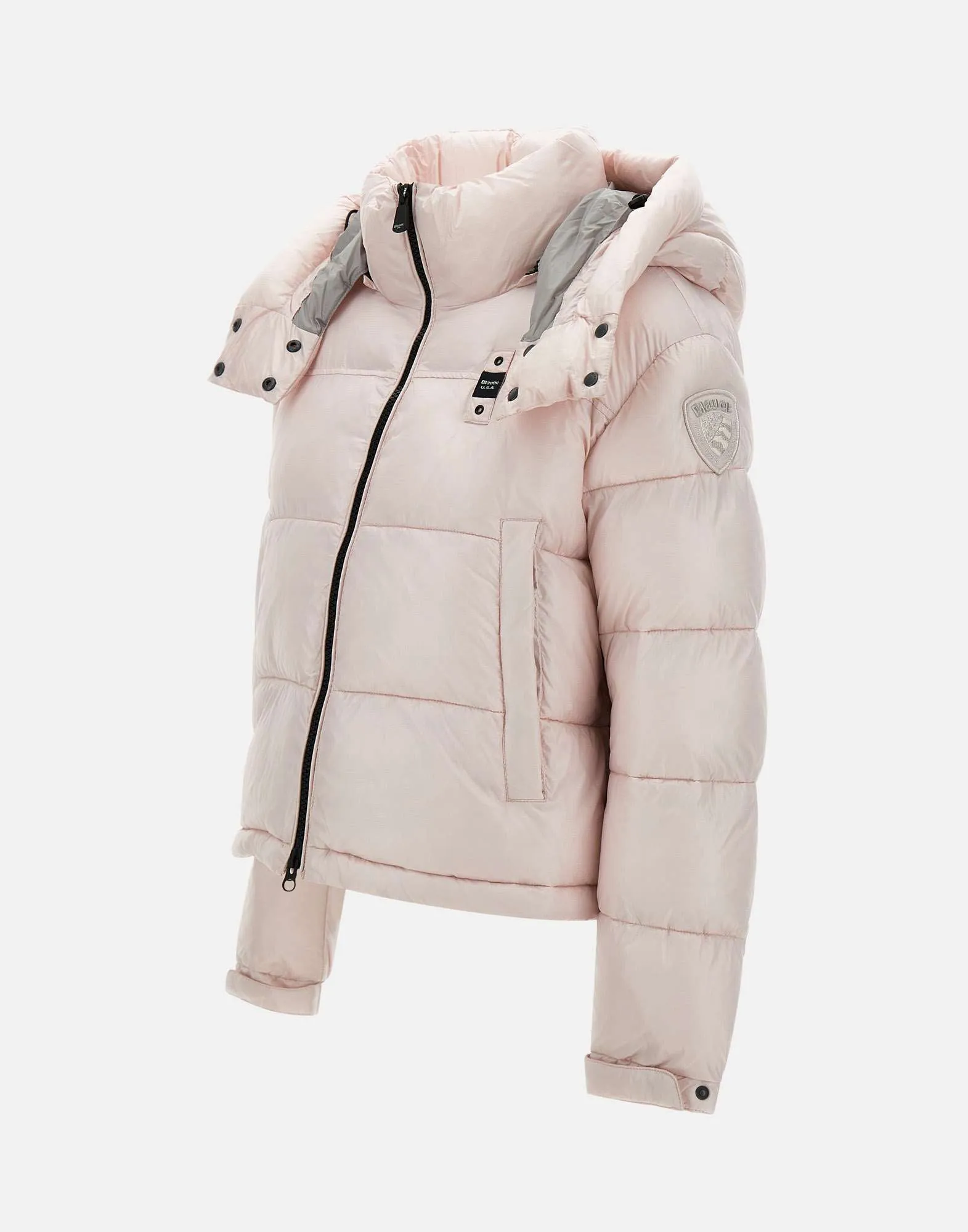 Gloria Pink Cropped Down Jacket