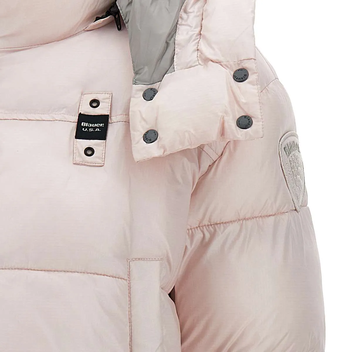 Gloria Pink Cropped Down Jacket