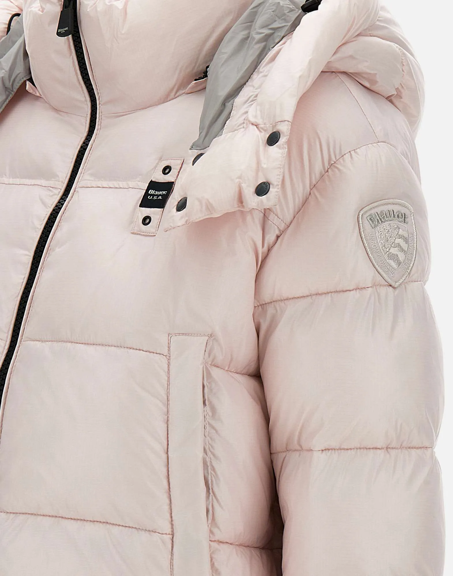 Gloria Pink Cropped Down Jacket