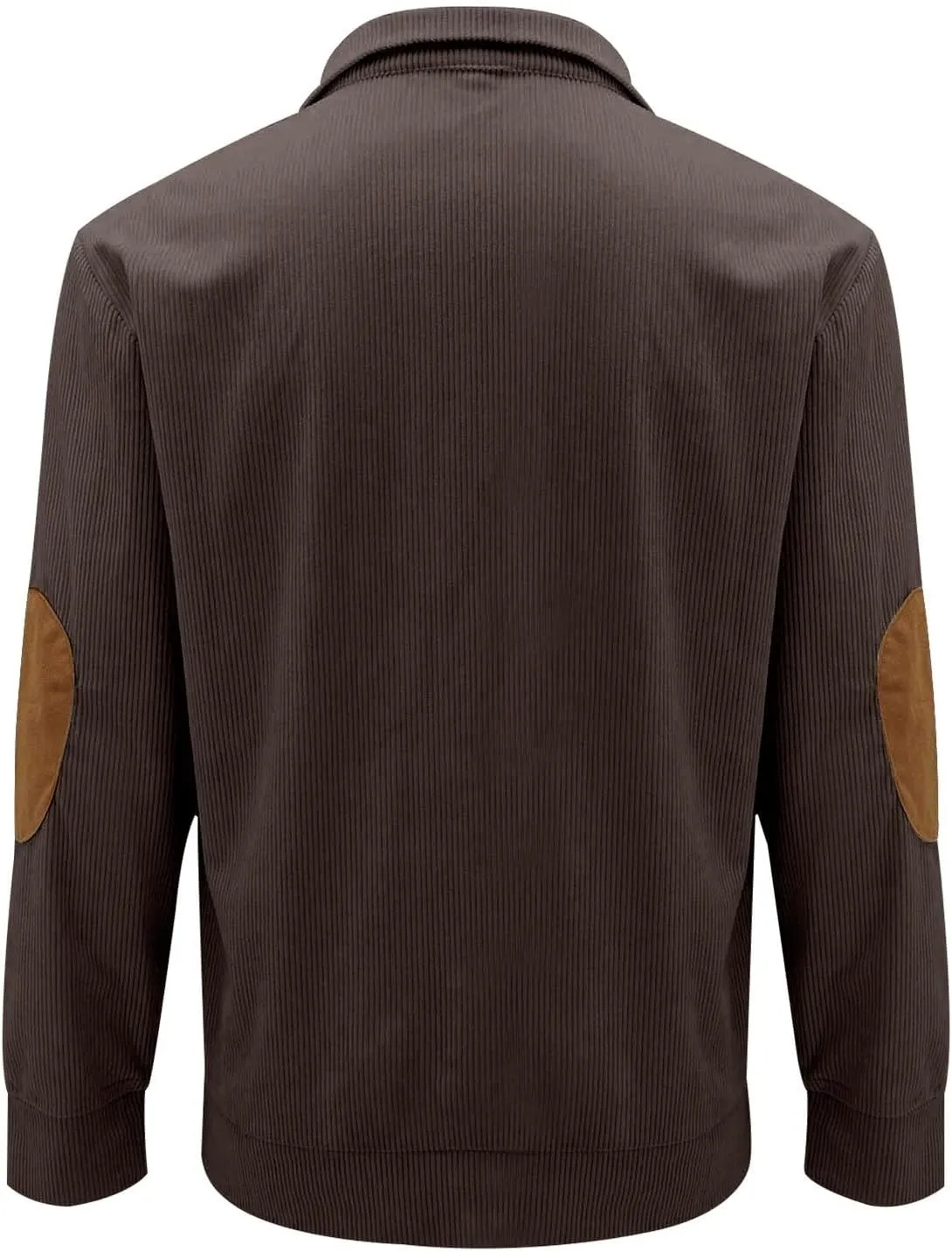 GOFULY Men'S Corduroy Sweatshirt Stand Collar Henley Quarter Button Pullover Long Sleeve Quilted Jacket Big And Tall Outfits