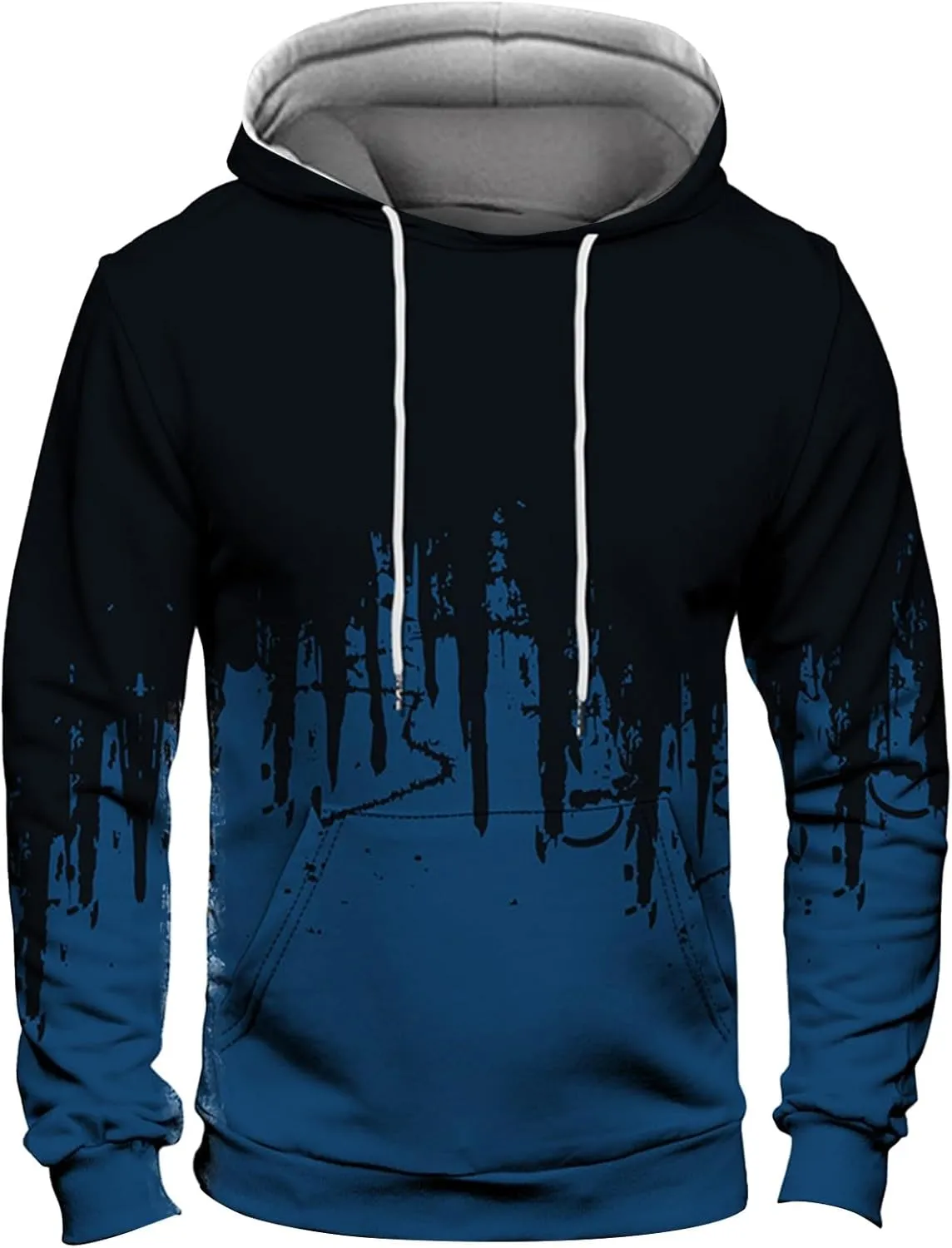 GOFULY Mens Graphic Hoodies Lightweight 3D Print Sweatshirts Fall Winter Outdoors Pullover Long Sleeve Outfits With Pockets