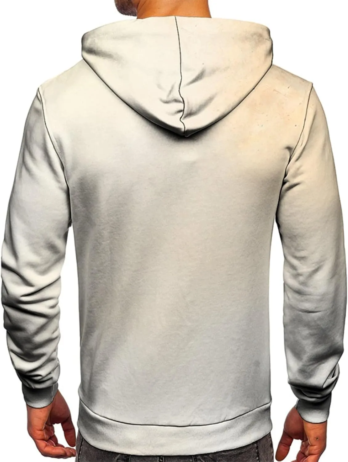 GOFULY Sweatshirt For Men Streetwear Fall Hoodies Long Sleeve Drawstring Hoodie Pullover Winter 3D Print Clothes With Pockets
