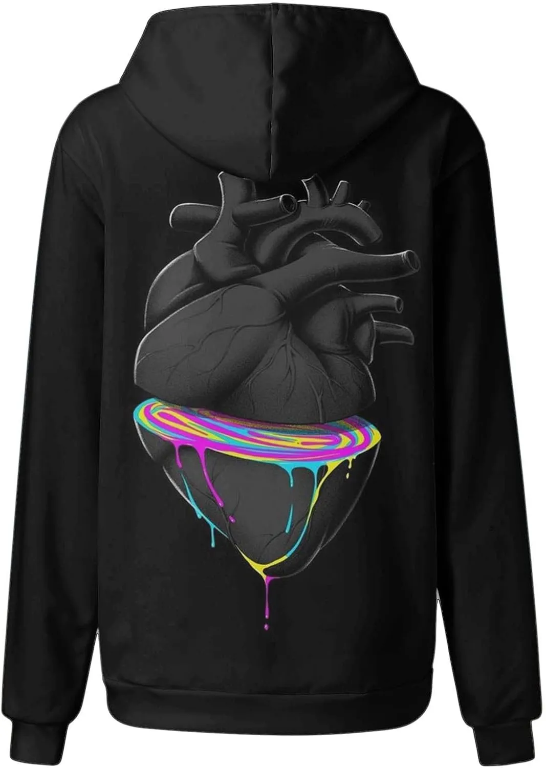 GOFULY Women's Fashion Hoodies & Sweatshirts Fall Plus Size Hoodie Pullover Drawstring Long Sleeve Winter Clothes With Pocket