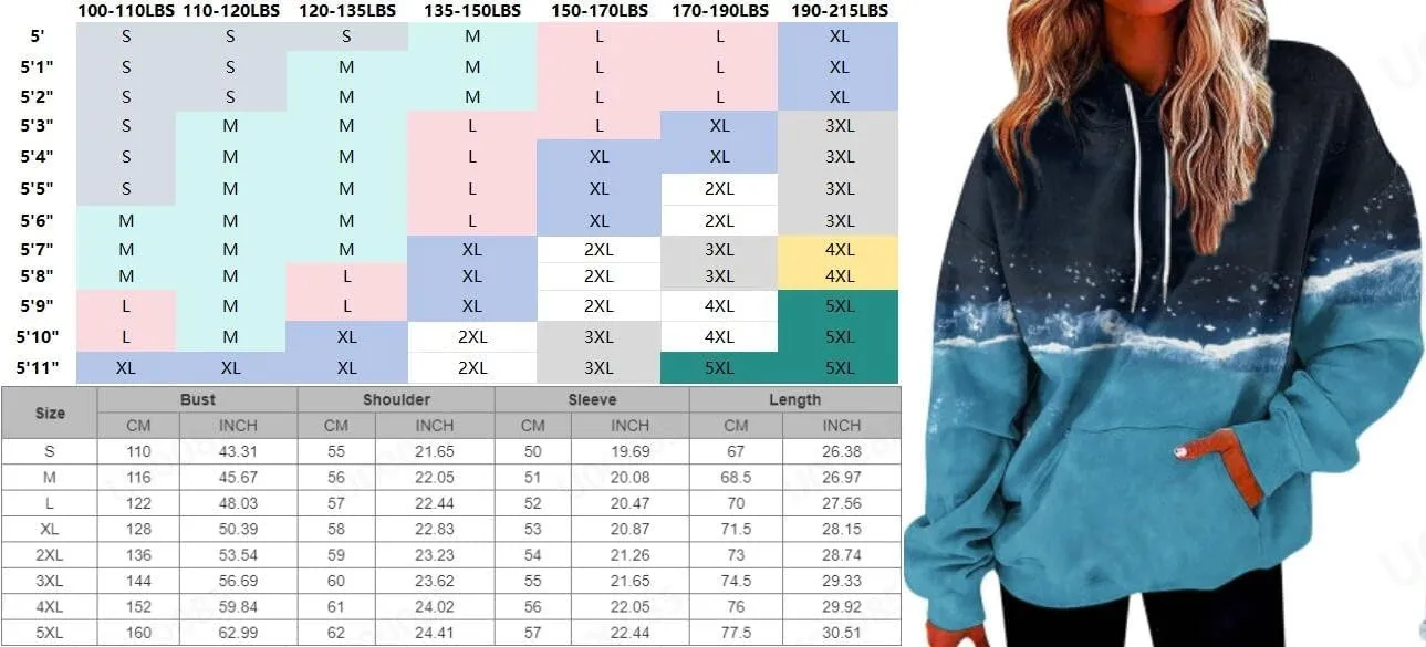GOFULY Women's Fashion Hoodies & Sweatshirts Fall Plus Size Hoodie Pullover Drawstring Long Sleeve Winter Clothes With Pocket