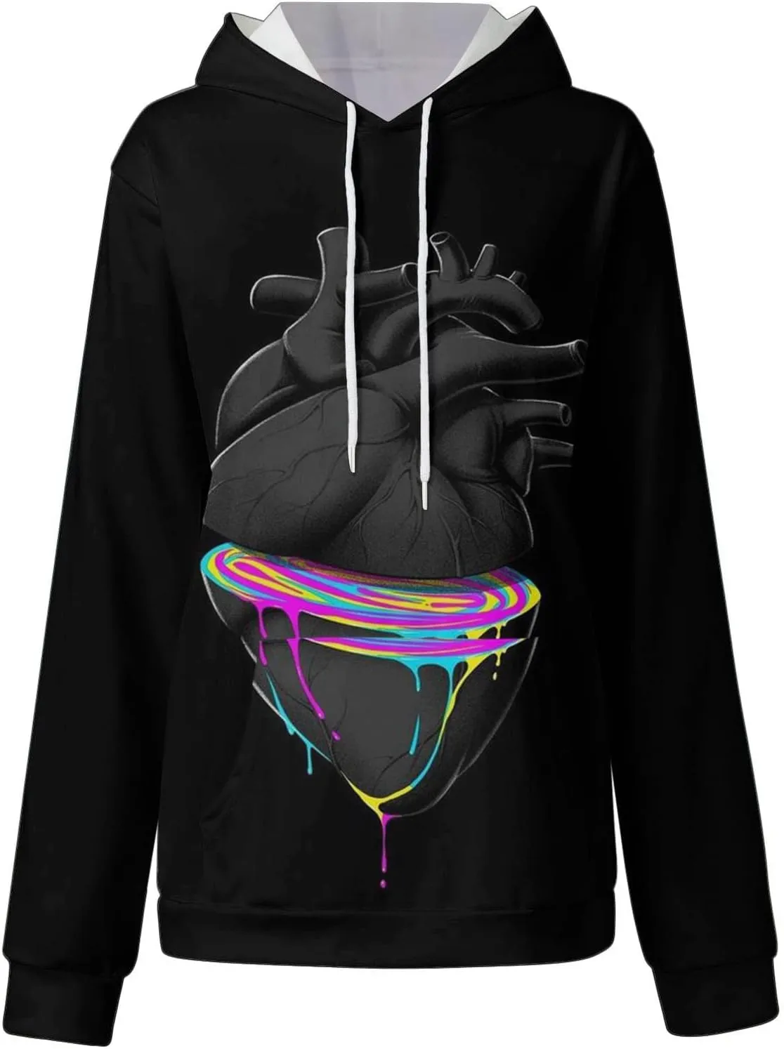 GOFULY Women's Fashion Hoodies & Sweatshirts Fall Plus Size Hoodie Pullover Drawstring Long Sleeve Winter Clothes With Pocket