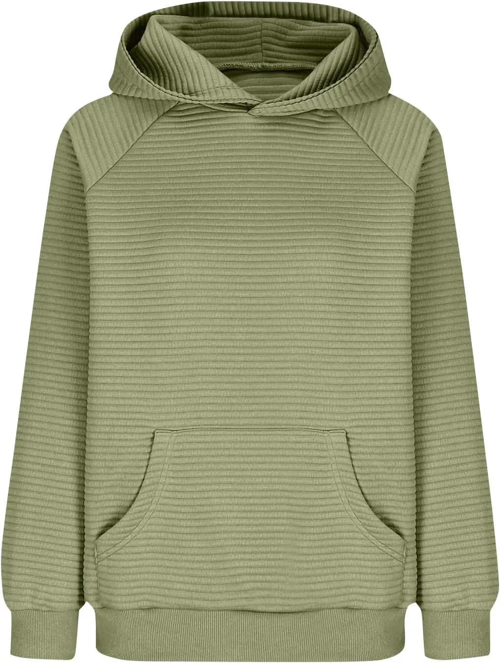 Hoodies for Women Casual Hooded Oversized Sweatshirts with Kangaroo Pocket Raglan Long Sleeve Loose Pullover Tops
