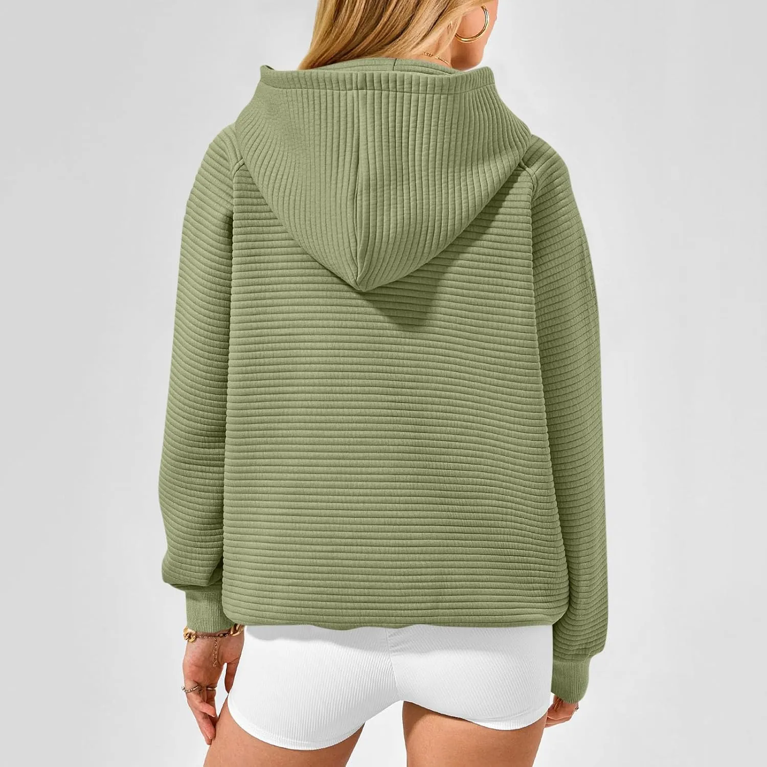 Hoodies for Women Casual Hooded Oversized Sweatshirts with Kangaroo Pocket Raglan Long Sleeve Loose Pullover Tops