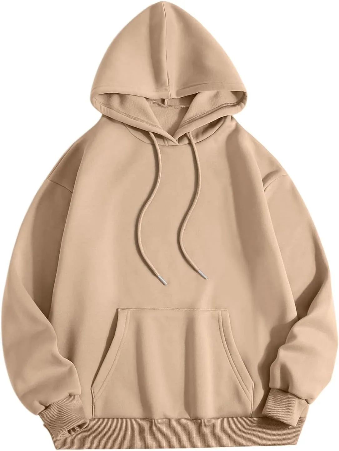 Hoodies for Women Pullover Solid Oversized Hooded Sweaters Trendy Long Sleeve Sweatshirts Fall Outfits with