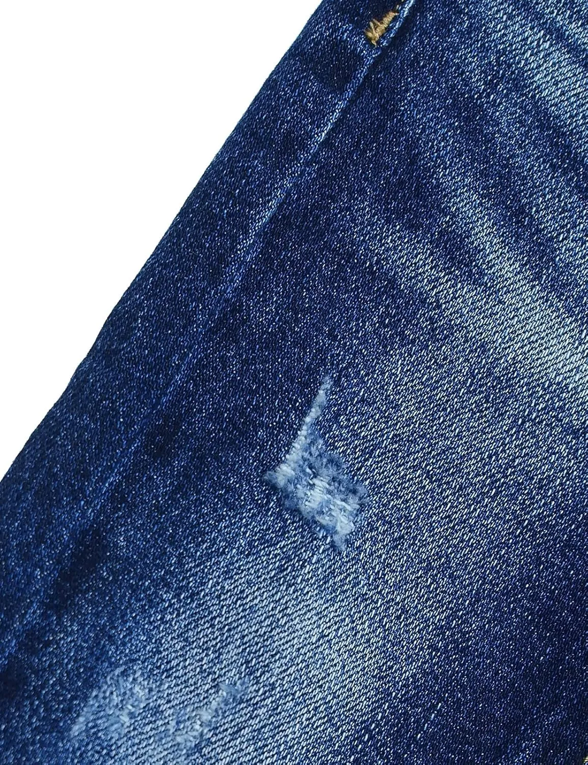 KIDSCOOL SPACE Baby Girl Boy Jeans,Little Kid Elastic Band Inside Ripped Denim Jeans Pants