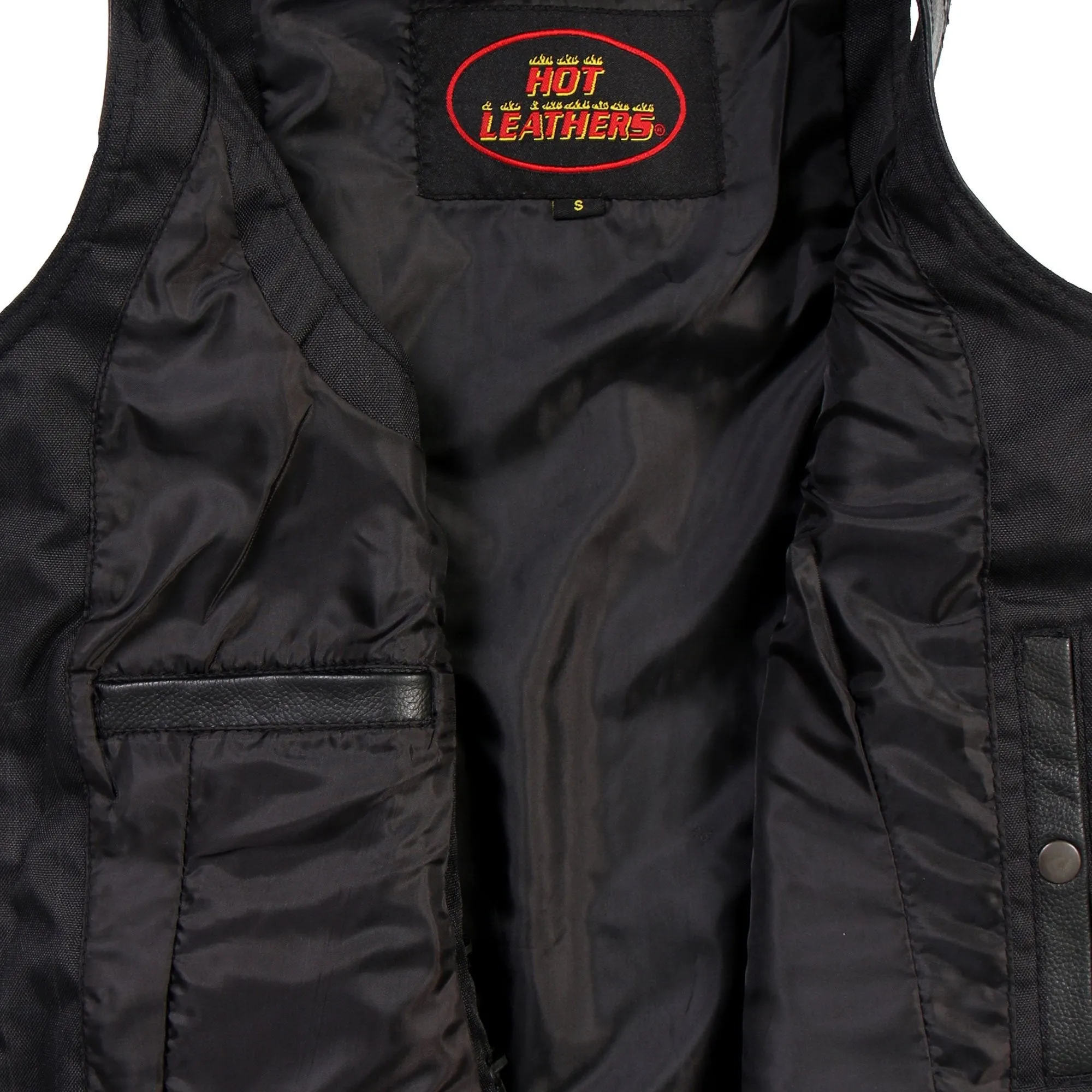 Ladies Black Lambskin Vest, VSL1009-HL