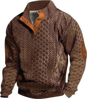 LCMTWX Long Sleeve Sweatshirts Collar Button Sweatshirt 1/4 Top Button Long Sleeve Jacket Outdoor Fashion Sweater Henry