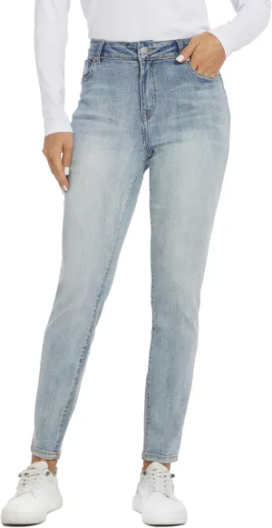 LICTZNEE Jeans for Women High Waist, Skinny Stretchy Jeans Slim Fit Leg Pants with Pockets Tummy Control Butt Lift