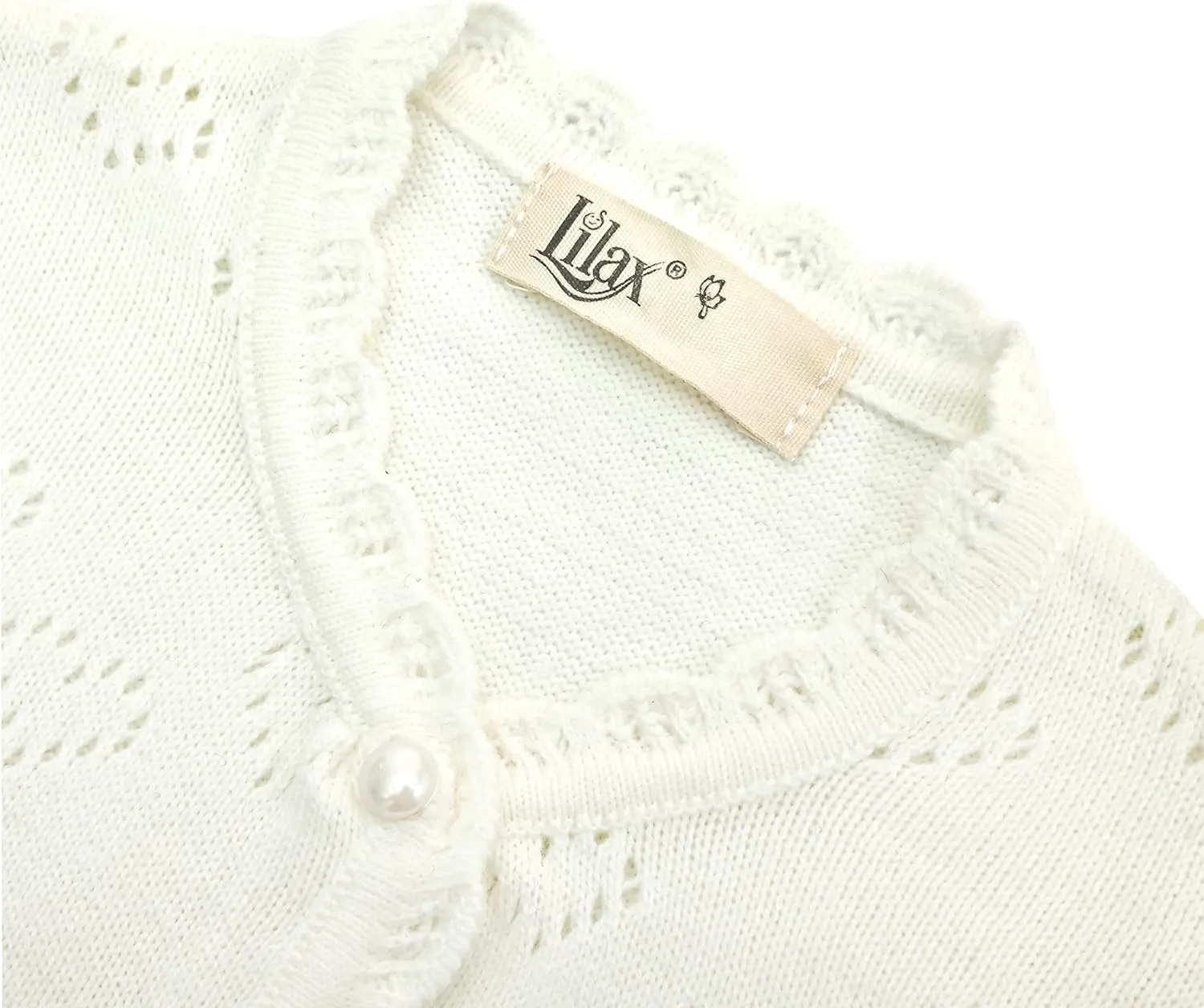 Lilax Baby Girls' Little Hearts Knit Cardigan Sweater