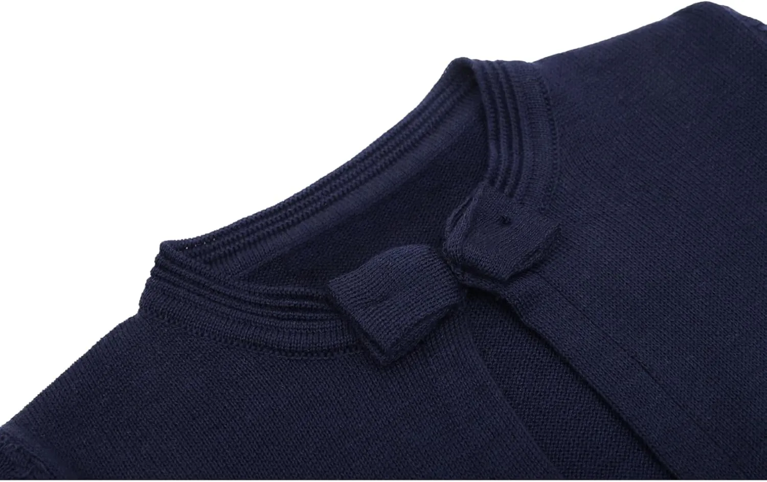 Lilax Little Girls' Knit Long Sleeve Bowknot Closure Bolero Cardigan
