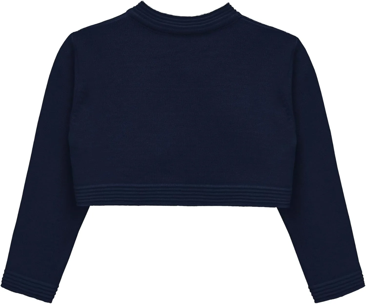 Lilax Little Girls' Knit Long Sleeve Bowknot Closure Bolero Cardigan