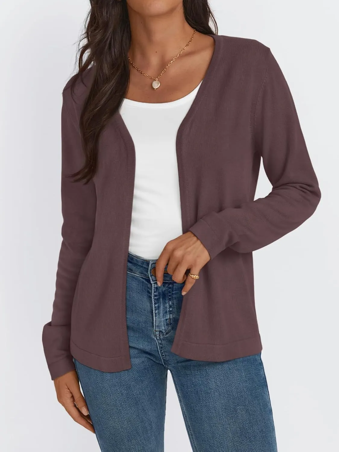 LILLUSORY Women's Cardigan Sweaters Lightweight Fall Clothes Fashion Long Sleeve Open Front 2025 Jackets
