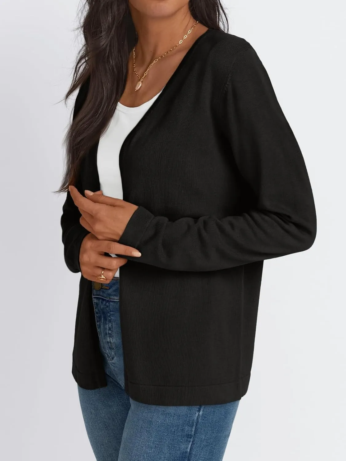 LILLUSORY Women's Cardigan Sweaters Lightweight Fall Clothes Fashion Long Sleeve Open Front 2025 Jackets