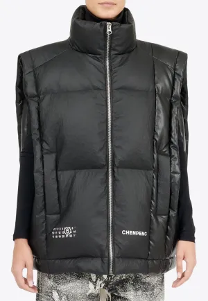 Logo Oversized Puffer Vest