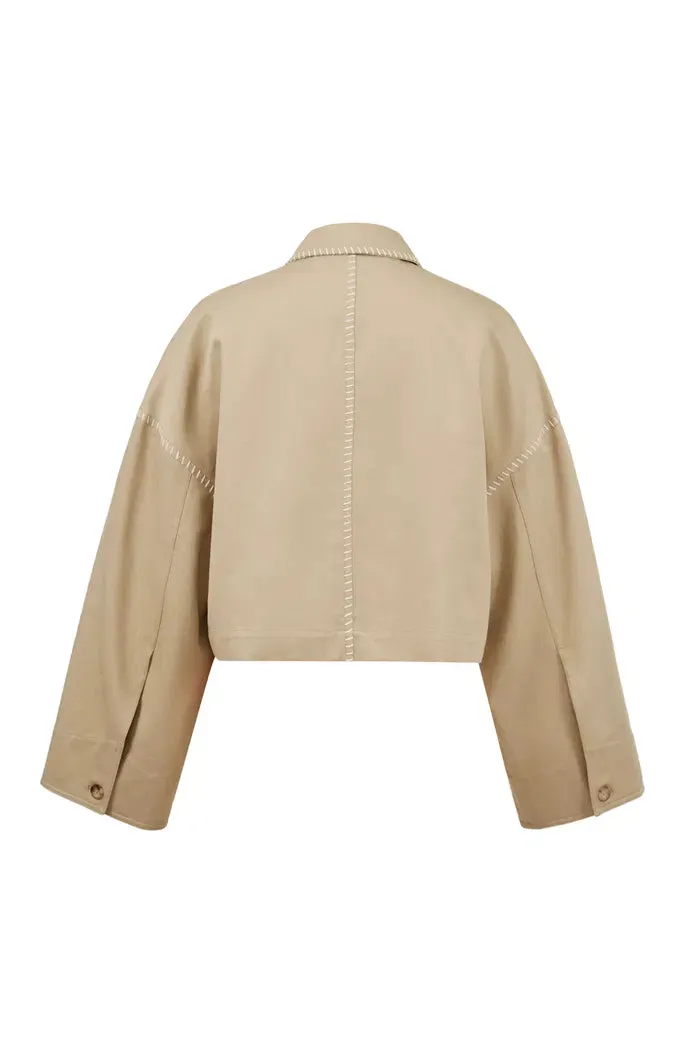 Louise Handcrafted Jacket in Cotton Blend