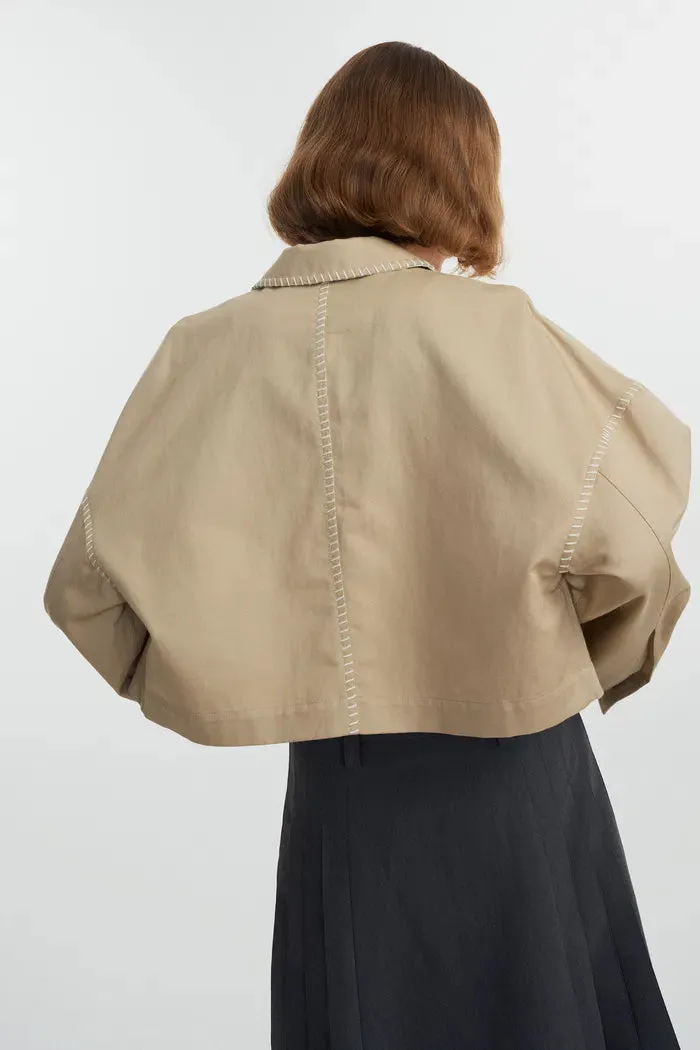 Louise Handcrafted Jacket in Cotton Blend