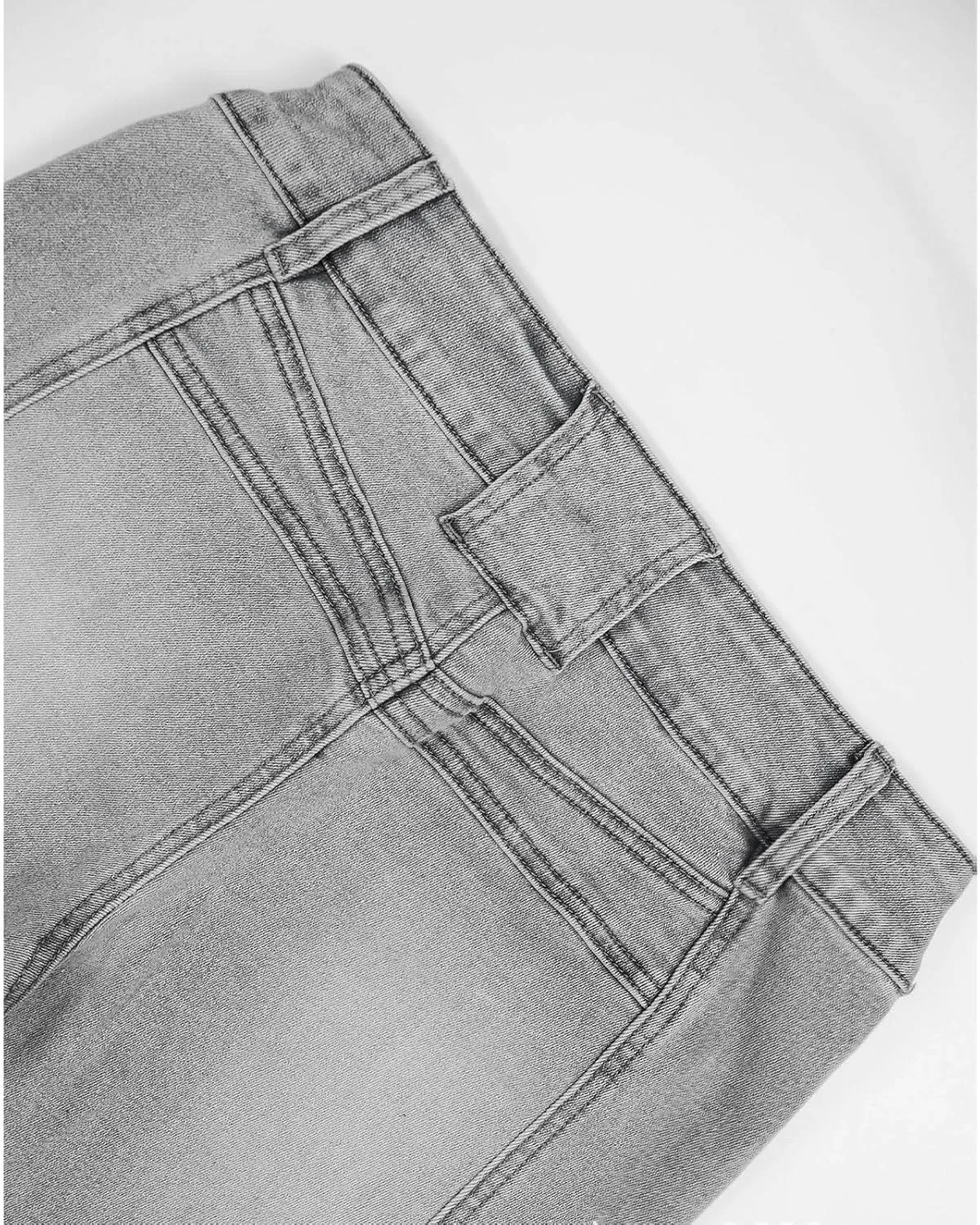 Low Rise Flare Jeans for Women Baggy Y2K Stretchy Bell Bottom Denim Pants 90s Vintage Washed Jeans with Pockets