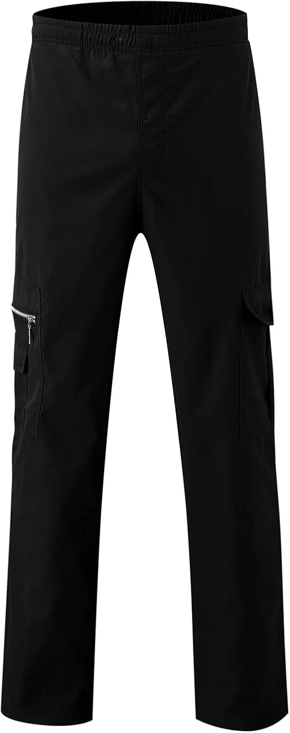 Men's Cargo Pants Military Tactical Hiking Jogger Athletic Work Big and Tall Outdoor Trousers Sweatpants with Pockets