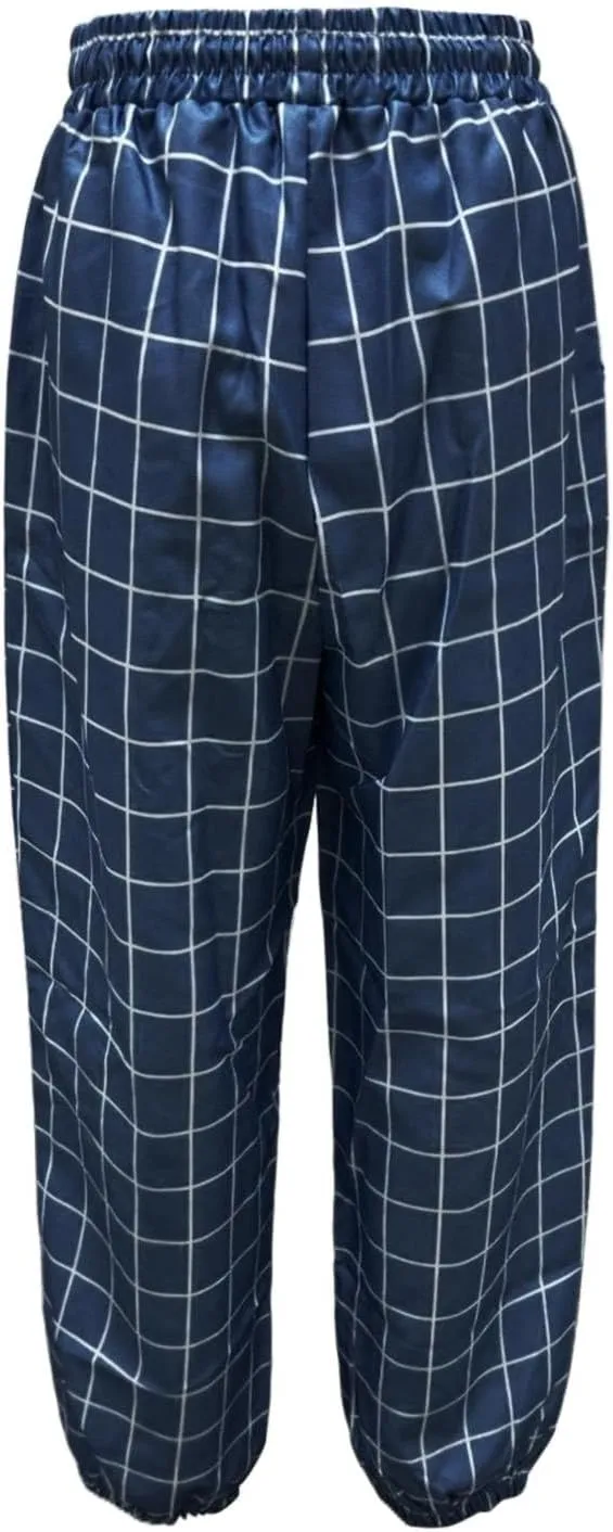 Men's Casual Plaid Pants Drawstring Stretch Dress Pants Slim Fit Skinny Chinos Tapered Business Casual Cinch Pants