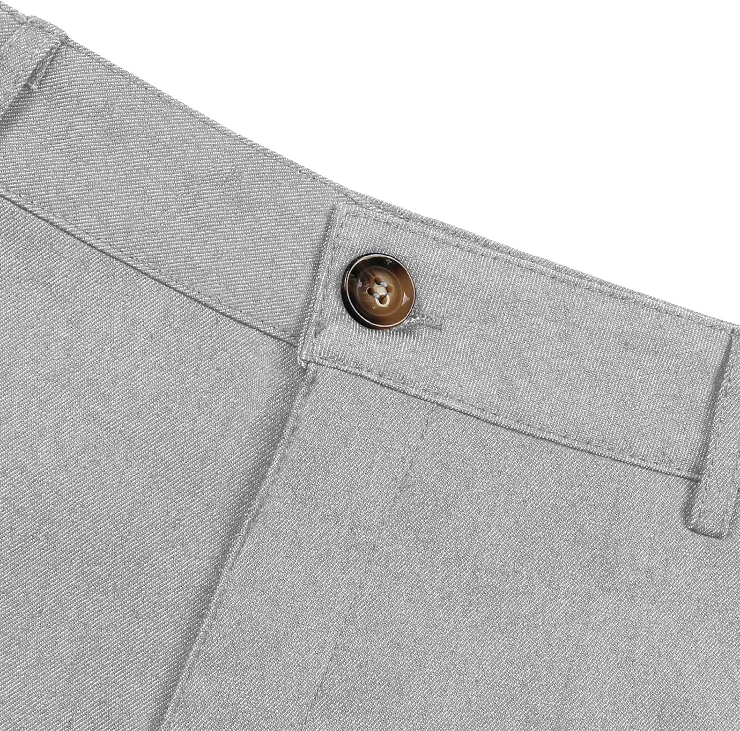 Men's Fashion Cotton Slim Fit Dress Pants Casual Business Skinny Stretch Chino Pants Golf Pencil Pants with Pockets