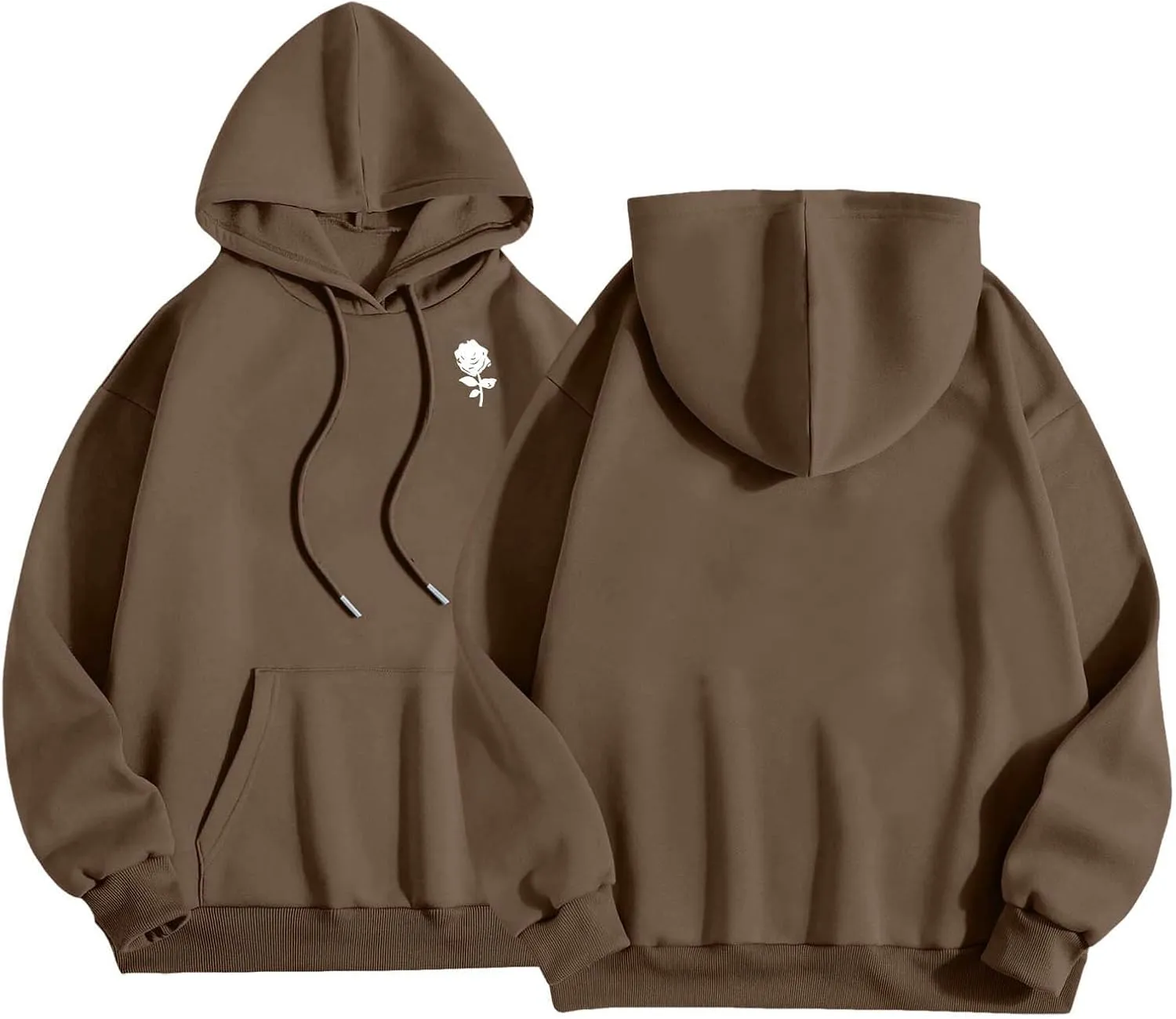Men's Fashion Loose Sweatshirt Graphic Hoodies for Men Pullover Sweatshirt 2024 Long Sleeve Drawstring Casual Hooded
