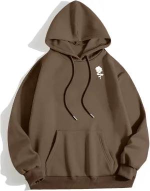 Men's Fashion Loose Sweatshirt Graphic Hoodies for Men Pullover Sweatshirt 2024 Long Sleeve Drawstring Casual Hooded