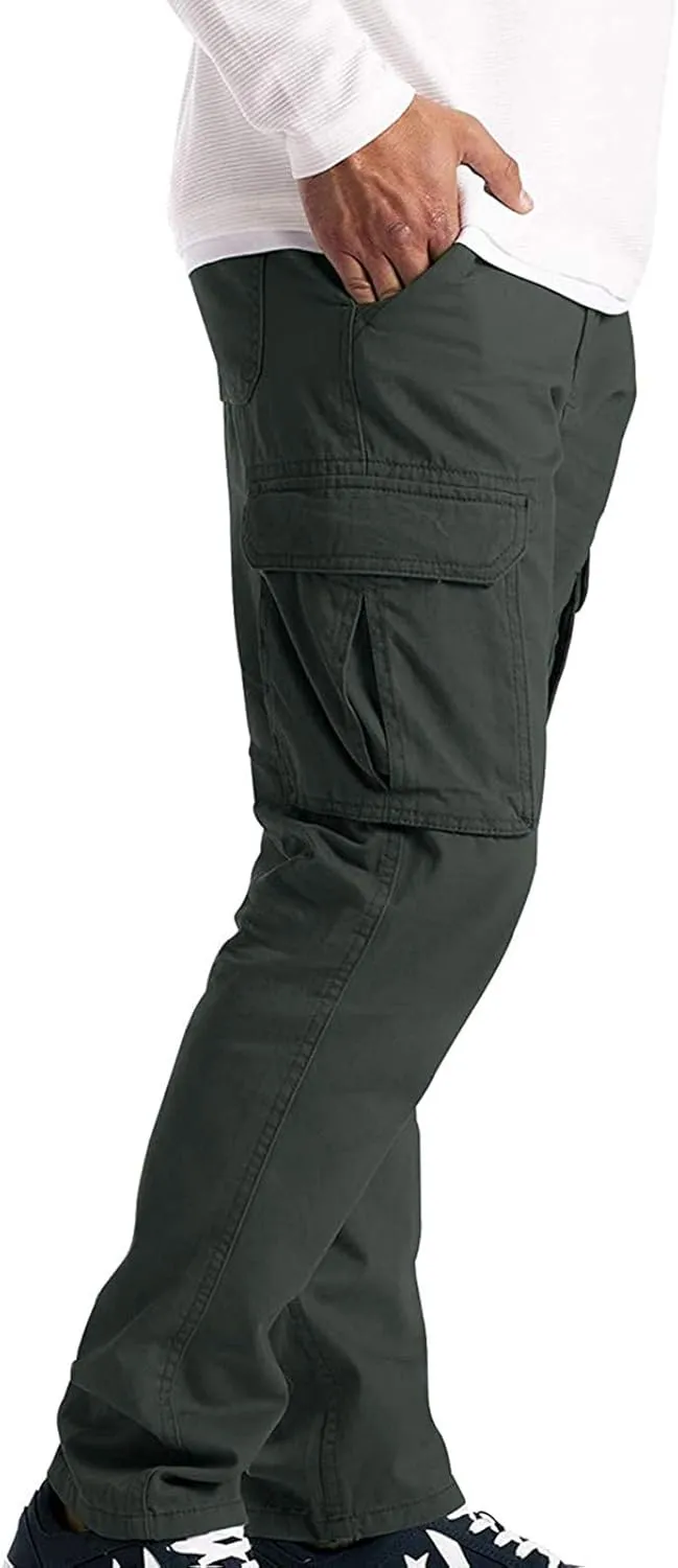 Mens Hiking Outdoor Recreation Pants Slim Fit Casual Fashion Tracksuit Jogging Bottoms Pockets Mens Loose Fit Jogging