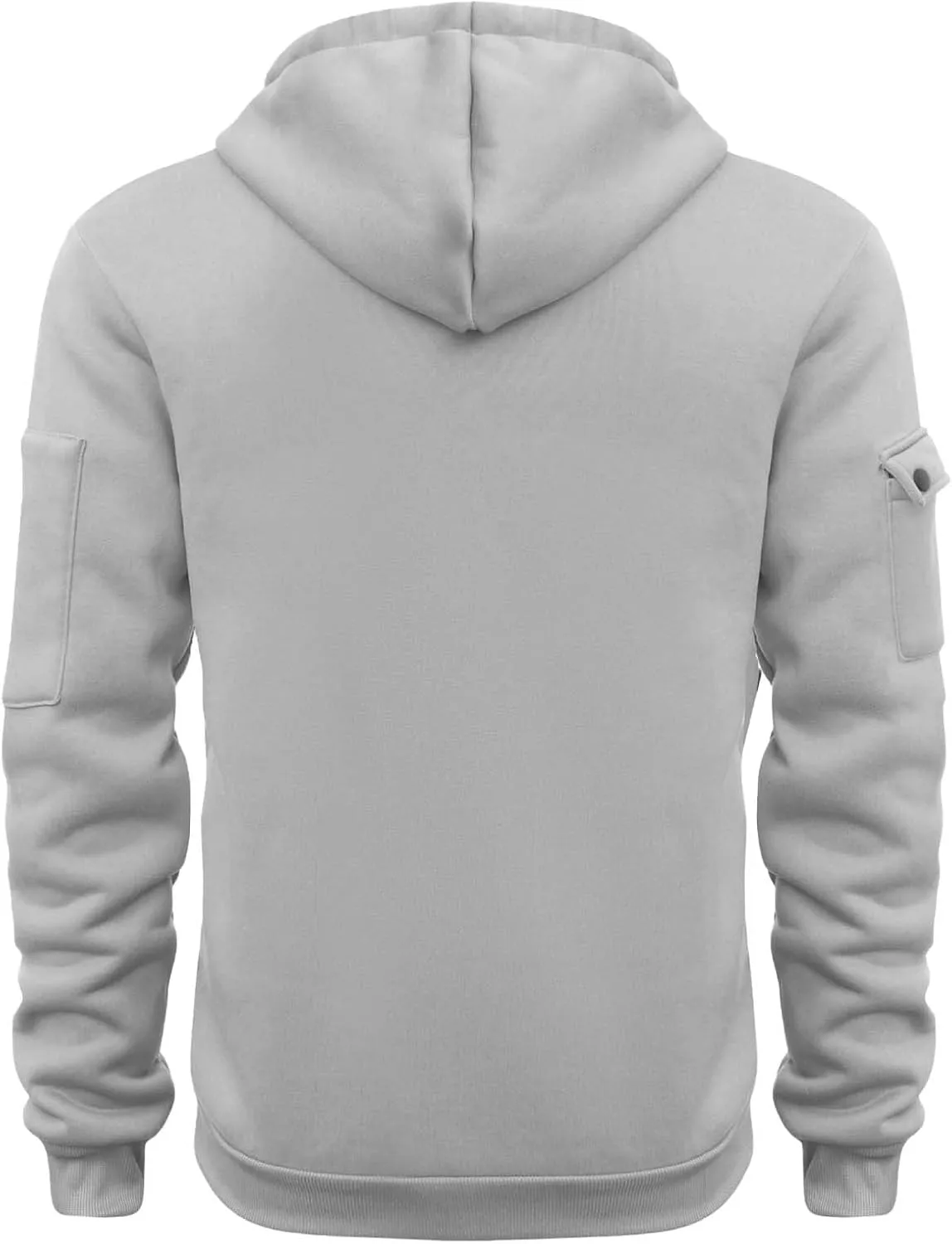 Men's Hoodies Quarter Zip Pullover Vintage Workout Running Active Hoodies with Pockets Military Tactical Sweatshirt