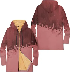 Mens Sherpa Hoodie Full-Zip Warm Heavyweight Hooded Thermal Fleece Thick Sweatshirt