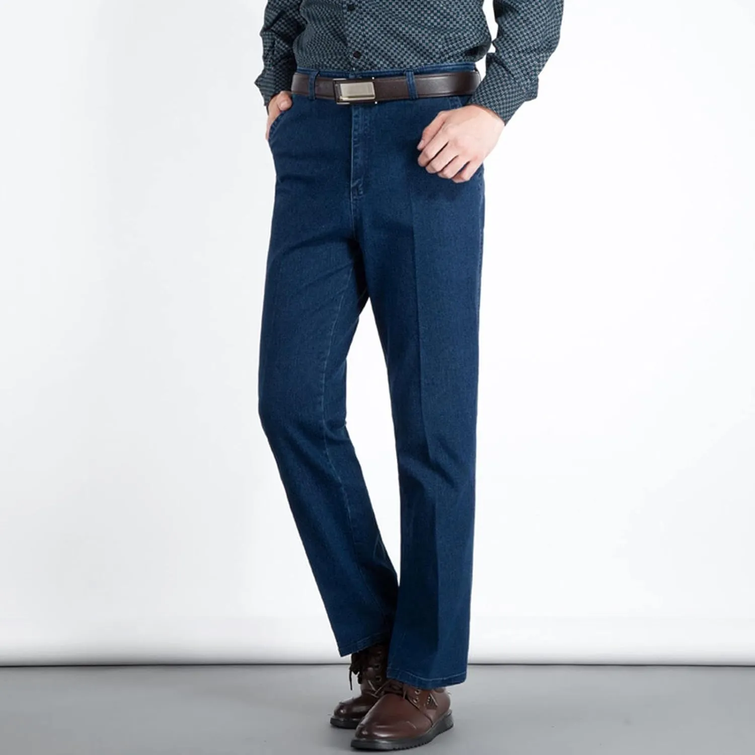 Men's Slim Fit Stretch Jeans Skinny Jeans for Men Distressed Straight Leg Fashion Comfort Flex Waist Pants Mens