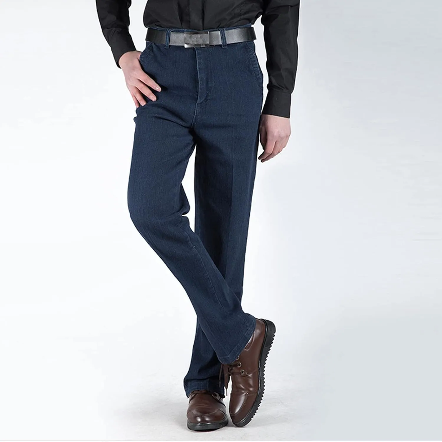 Men's Slim Fit Stretch Jeans Skinny Jeans for Men Distressed Straight Leg Fashion Comfort Flex Waist Pants Mens