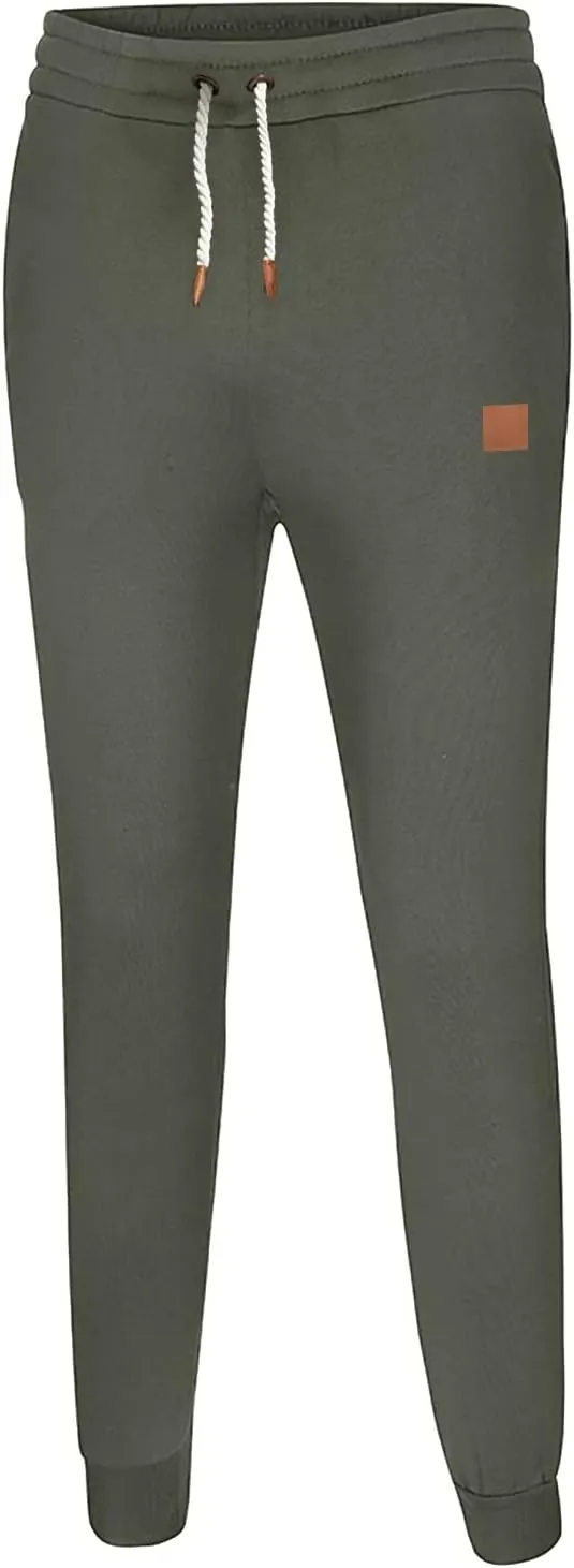 Mens Sweatpants with Pockets Athletic Cargo Pants for Men Relaxed Fit Multiple Pockets Outdoor Straight Type Trousers