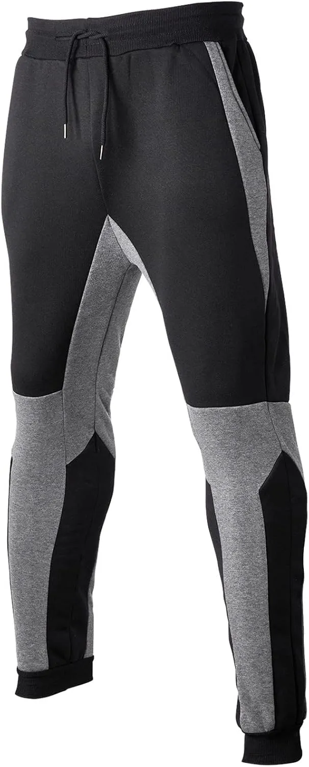 Mens Sweatpants with Pockets Men's Joggers Pants with Deep Zip Pockets Recycled Polyester Athletic Pants Loose-fit
