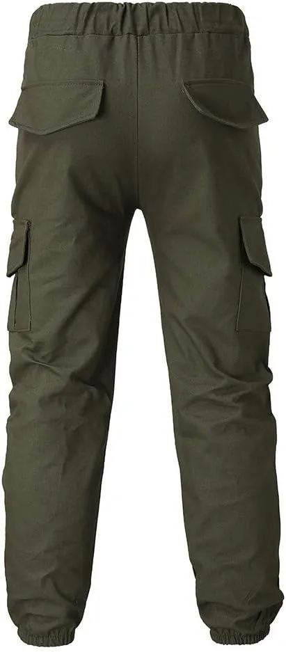 Mens Workout Cargo Sweatpants Trousers Slim Fit Stretch Pants Plaid Sweatpants Mens Fashion Joggers Sports Pants Mens
